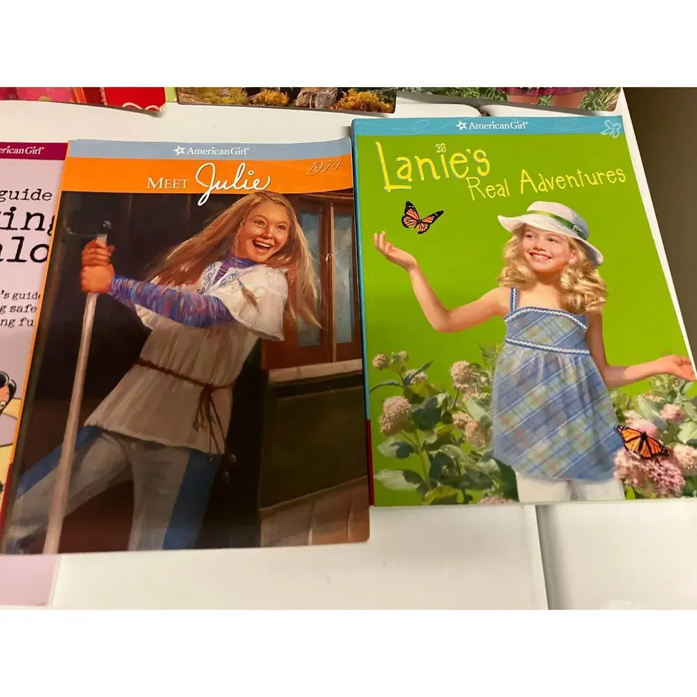 American Girl‎ Book Lot of (8) Chrissa Lea, Lanie, Julie, Josefina, Staying Home